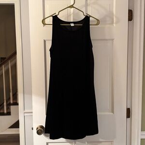 Old Navy sleeveless Black Jack velvet dress Size M